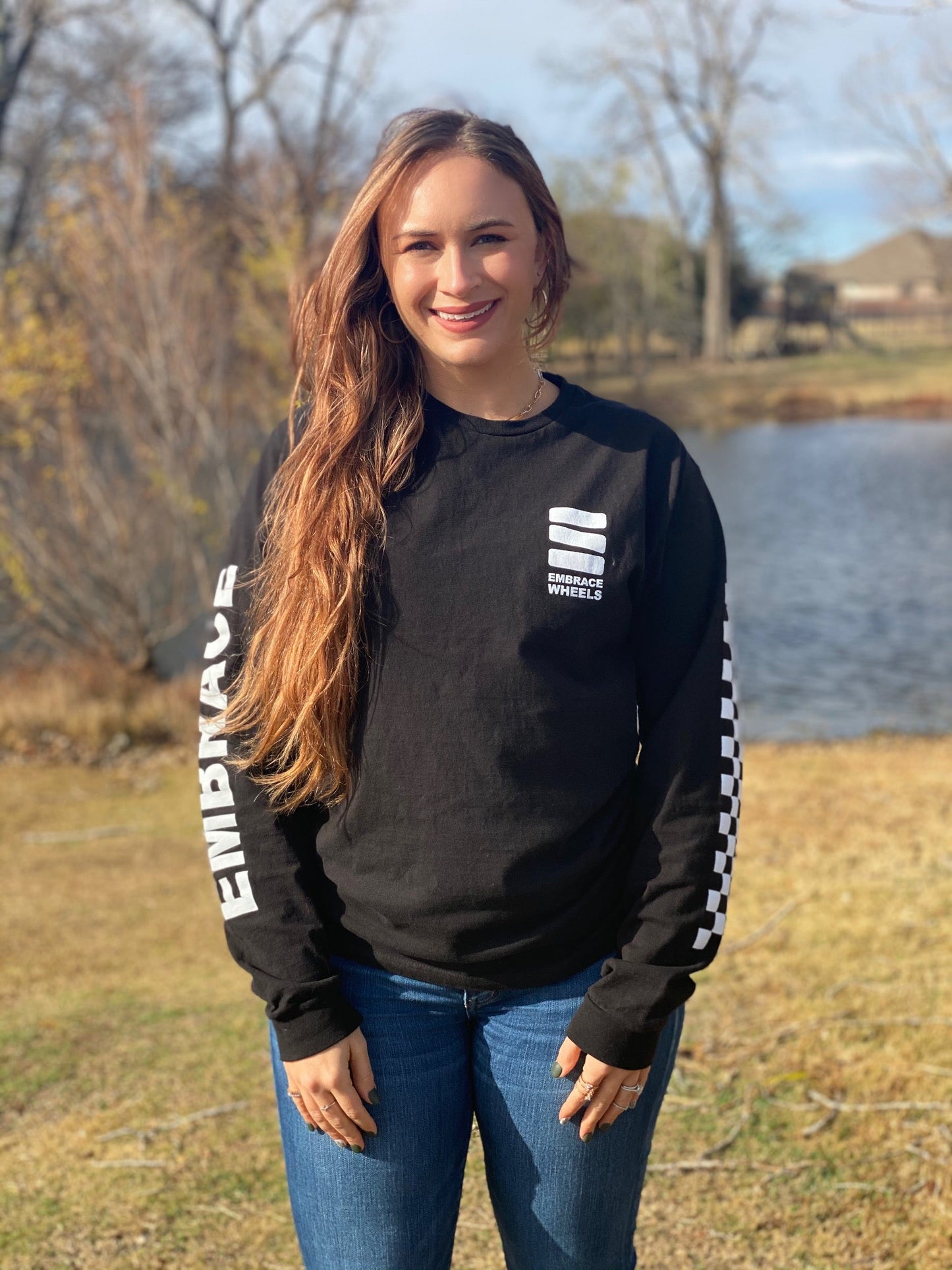 CHECKER - BLACK - LS