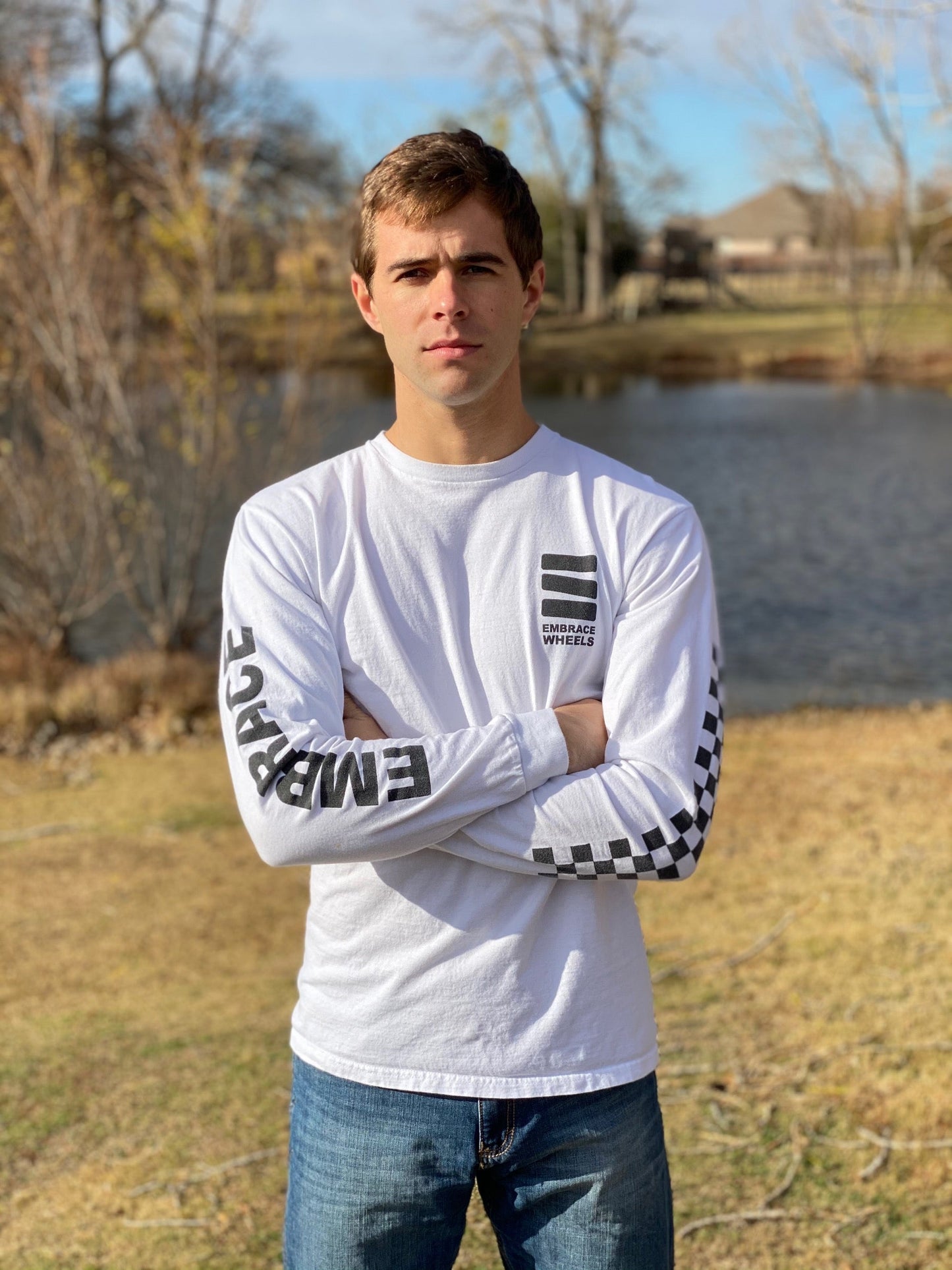 CHECKER - WHITE - LS