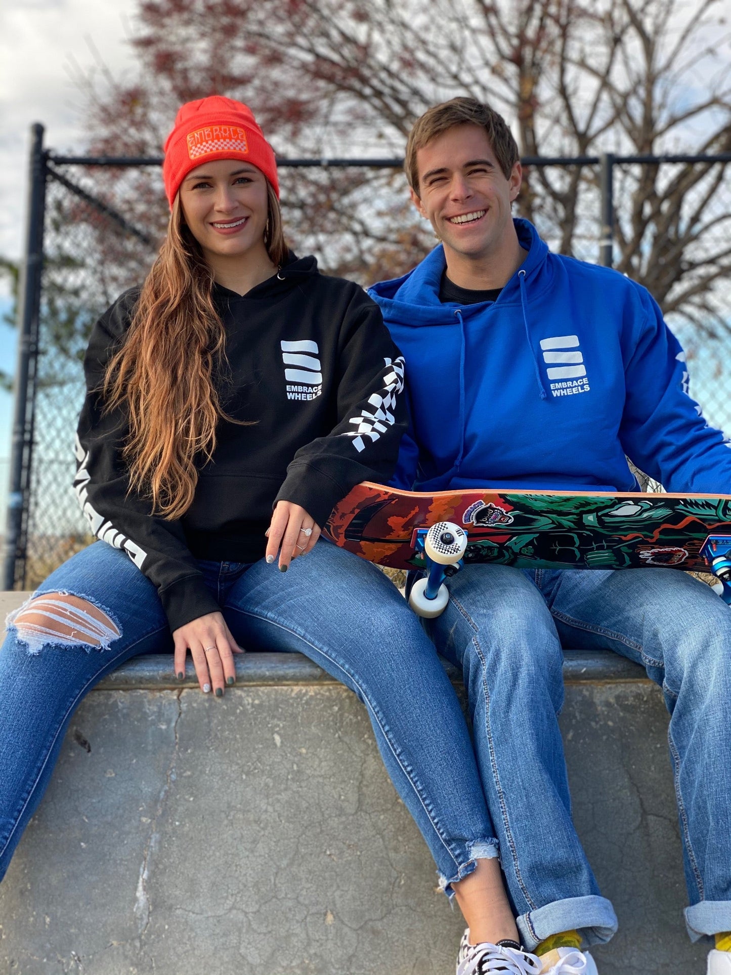 CHECKER - BLUE - HOODIE